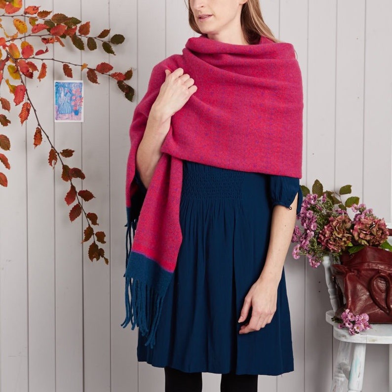 Large Knitted Shawl Blanket Scarf Knitted Wrap Blanket Etsy