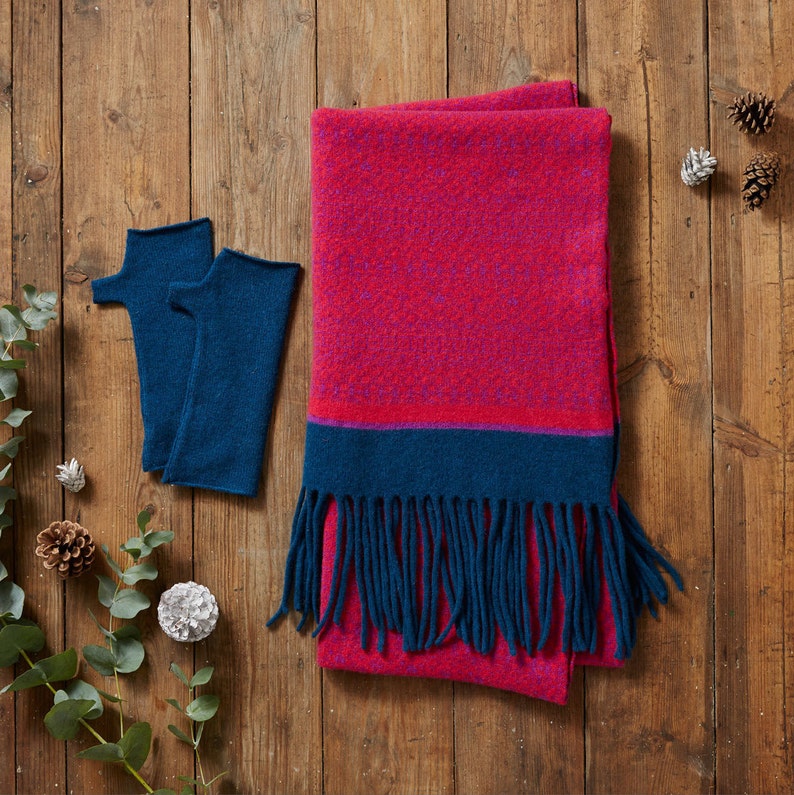 Large Knitted Shawl Blanket Scarf Knitted Wrap Blanket Etsy