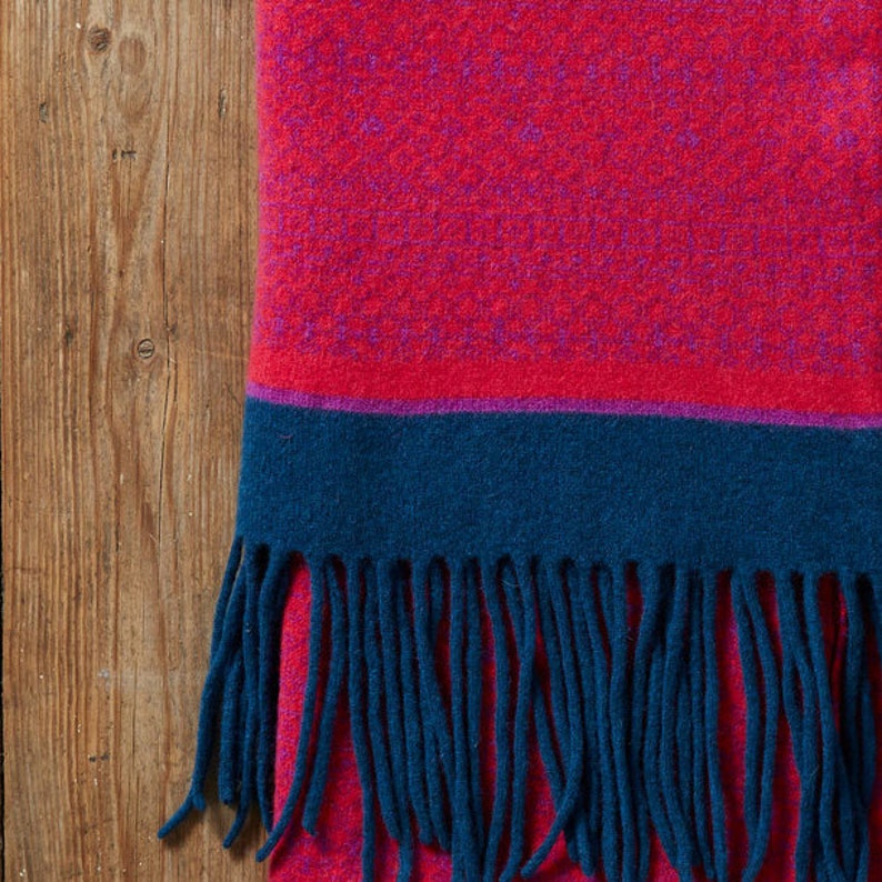 Large Knitted Shawl Blanket Scarf Knitted Wrap Blanket Etsy