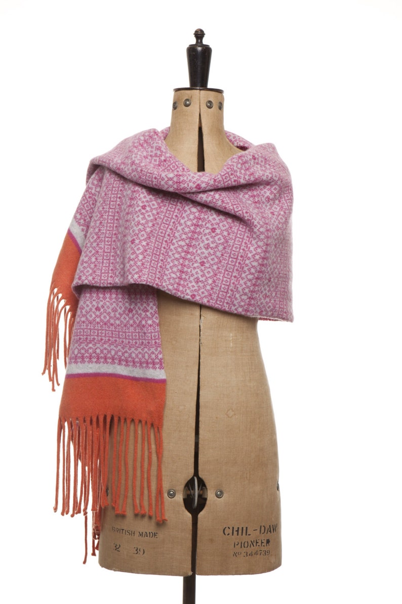 Blanket Wrap Knitted Shawl Fringed Scarf Wool Wrap Blanket Etsy