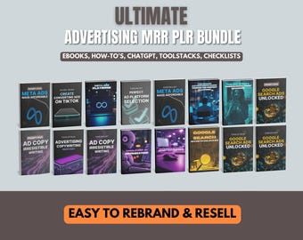 Bezahlte Werbung in PLR MRR EBook Bundle,Passives Einkommen DFY, Faceless Digital Marketing, Master Resell Rechte Produkte & Bildung