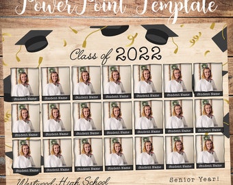 PowerPoint School Class Photo Template - 8x10 Microsoft PowerPoint File