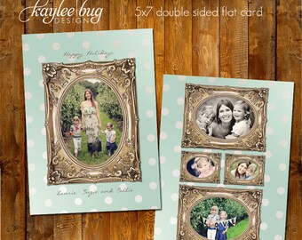 5x7 Holiday Card 2012 PSD Template - Frame
