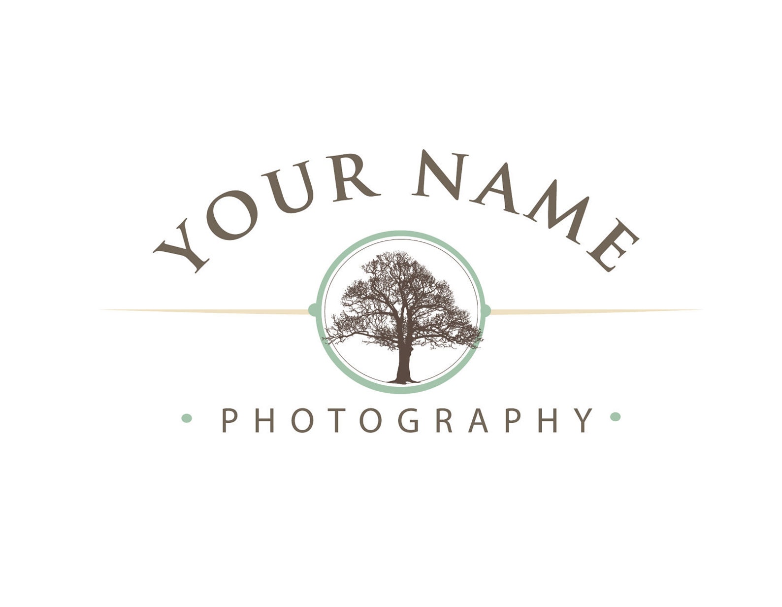 Photography Logo & Watermark Pre-made for Photographer Tree in Circle ...