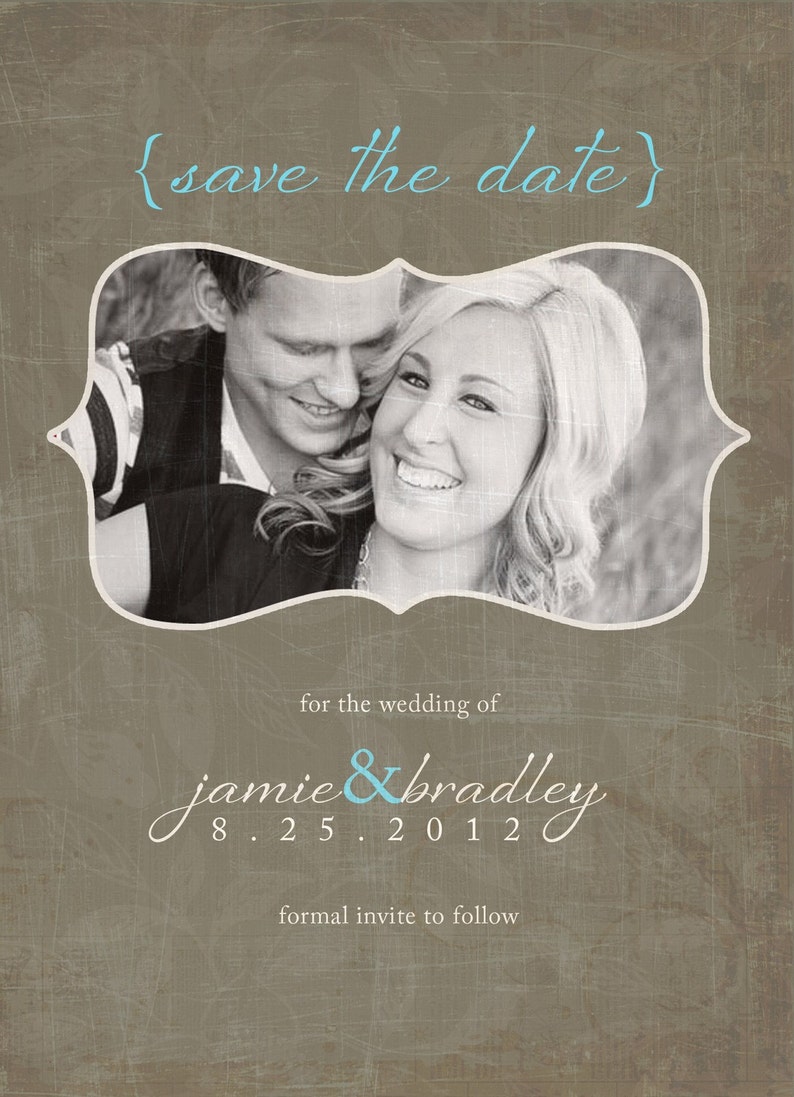 Download Save the Date Announcement PSD Template Set Wedding | Etsy