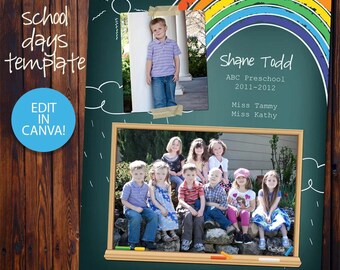 CANVA - School Class Photo Template - 8x10 Size