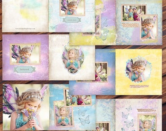 10x10 Fairy Album Template -Press Printed Album