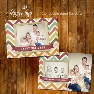 5x7 Holiday Card PSD Template - Holiday Cheer