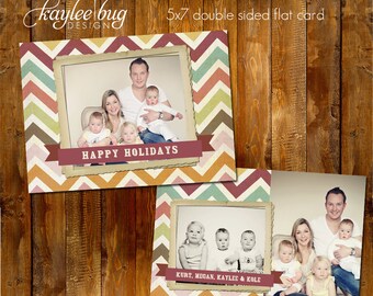 5x7 Holiday Card PSD Template - Holiday Cheer