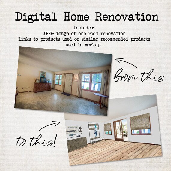 Digital Home Renovation Etsy