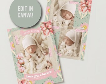 Scrapbook Baby Announcement