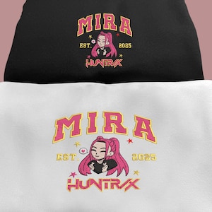 Embroidered KPOP Band Huntrix Sweatshirt, Derpy Tiger Demon Hunters Tee, Huntrix Fan Shirt, Funny Band Girls, Gift For Her