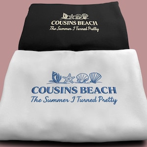 Embroidered Cousins Beach Custom Sweatshirt, The Summer I Turned Pretty Sweatshirt, Team Conrad, Team Jeremiah, Team Belly Summer Sweater