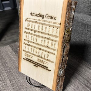 Amazing Grace Plaque with easle