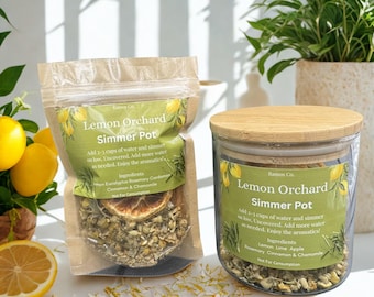 Lemon Simmer Pot Kit – Natural Stovetop Potpourri, Citrus Spice Home Fragrance