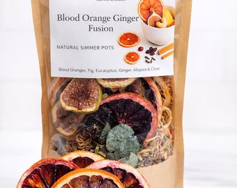 Blood Orange Simmer Pot Kit – Stovetop Potpourri, Natural Citrus Spice Home Fragrance, Hostess Gift