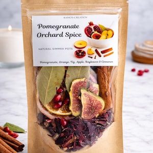 Pomegranate Fig Simmer Pot Kit – Natural Orchard Spice Blend