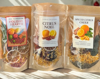 Holiday Simmer Pot Kit: Natural Citrus & Spice Stovetop Potpourri