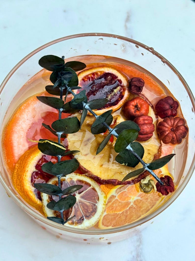 Spiced Citrus Simmer Pot Kit – Organic Orange Cinnamon Stovetop Potpourri, Autumn Spice Fragrance image 2