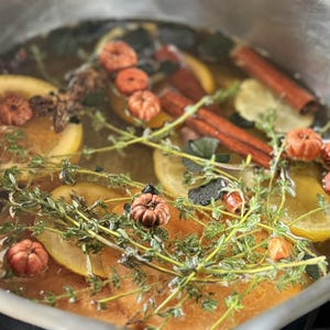 Spiced Citrus Simmer Pot Kit – Organic Orange Cinnamon Stovetop Potpourri, Autumn Spice Fragrance image 4