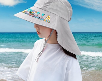 Personalized Breathable Bucket Hat—Custom Name, Summer Accessory, Sun Hat, Travel Essential