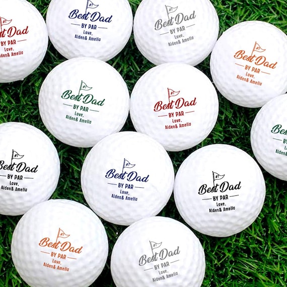 Personalized Best Dad Golf Balls Set of Custom Names,perfect - Main Image