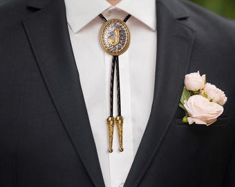 Personalized Vintage Western Ties | Custom Initials | Cowboy Accessories | Wedding Party | Bridal Shower |  Gifts for Grooms and Groomsmen