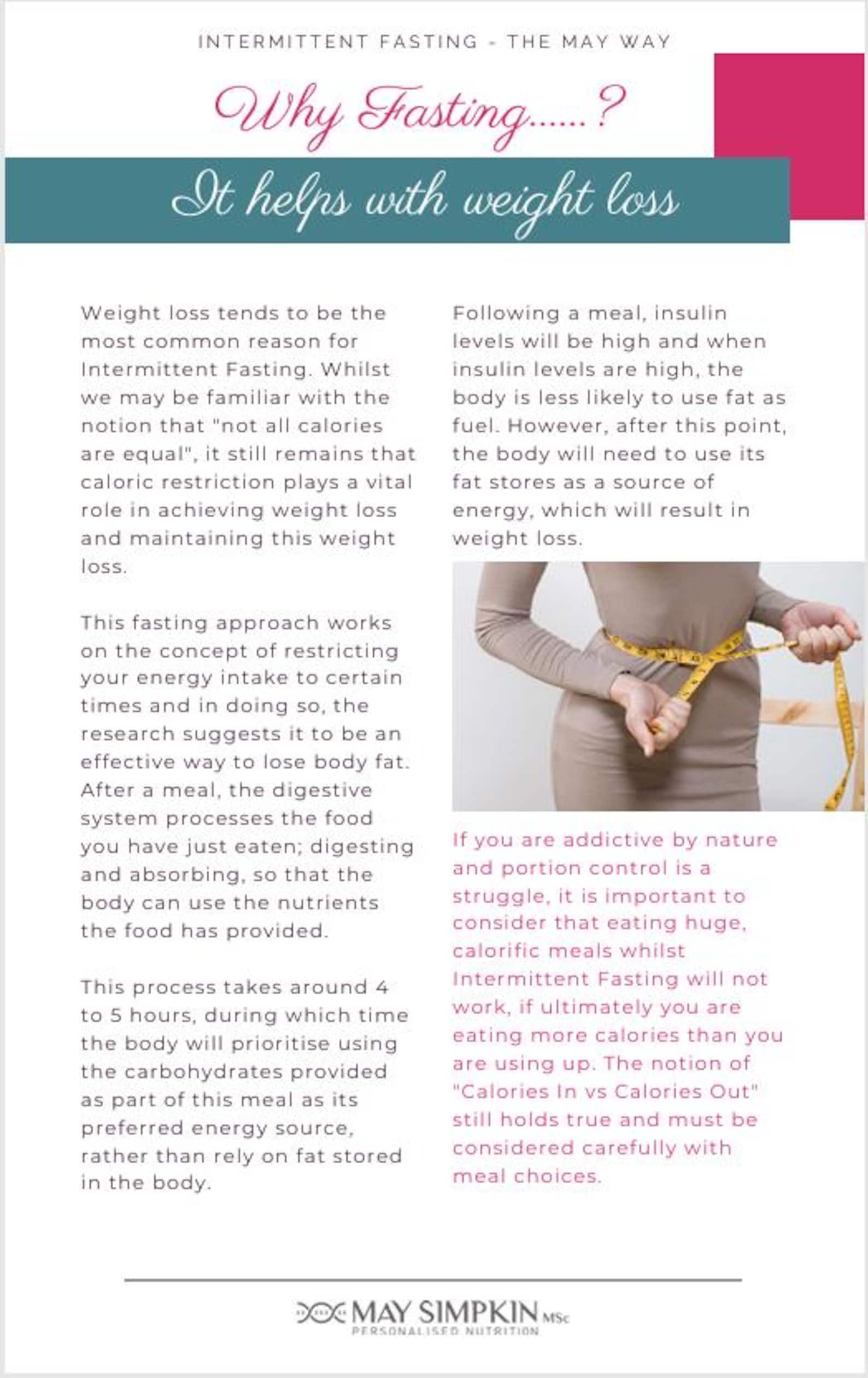 Intermittent Fasting Guide - Etsy