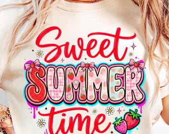 Süße Sommerzeit PNG, Sommer Png, Sommer Vibes Png, Kokett Sommer Png, Retro Sommer Png, Karierter Sommer Png, Strand Png, Preppy Sommer