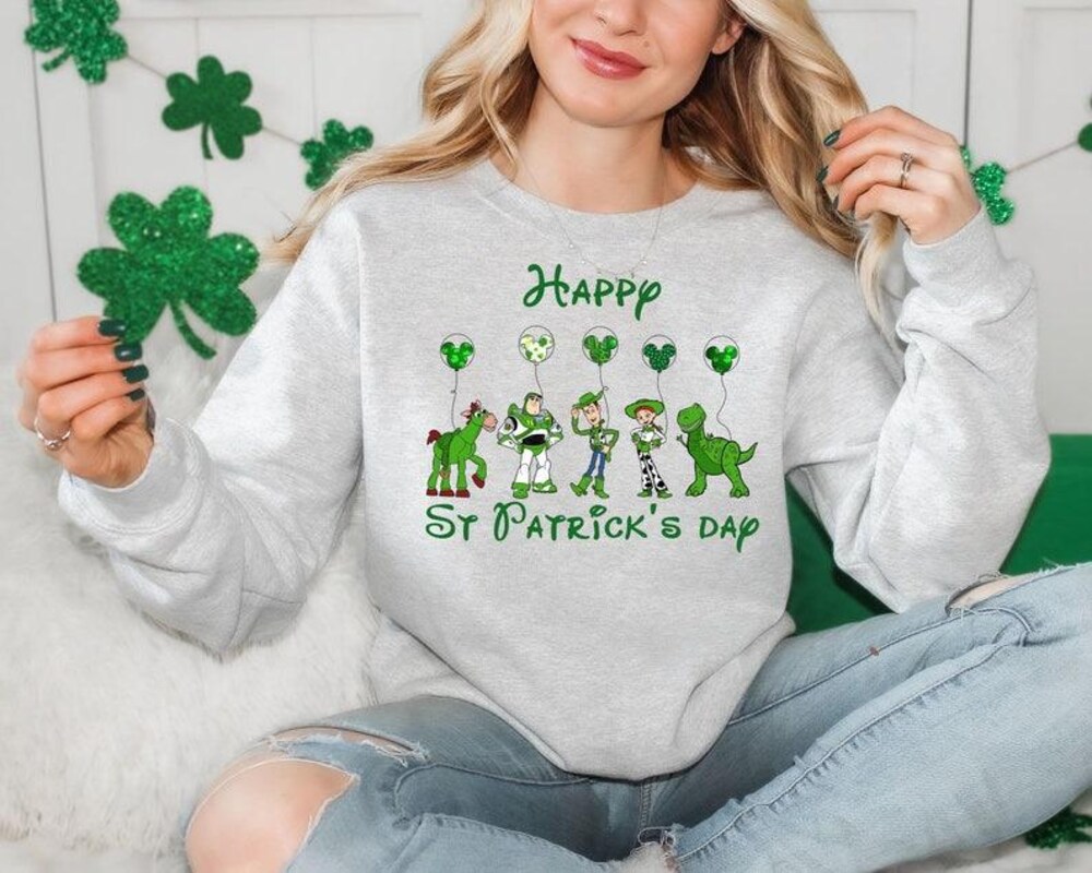 Disney Toy Story St Patrick'S Day Sweater,St Patrick'S Day Friends Shirt,Lucky Shirt,Saint Patrick'S Day Shirt,Disney Kids St. Patrick'S Day Teesummer