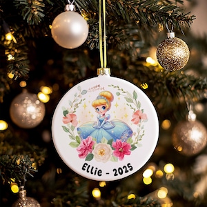 Custom Disney Princess Cinderella Ornament, Cinderella Gifts, Mickey Shaped Ornaments, Princess Ornament, Princess Gift, Cinderella Keepsake