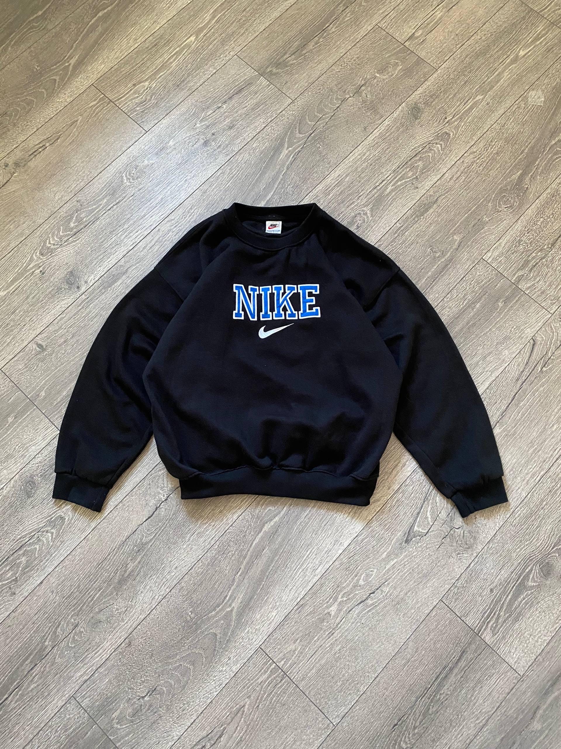 Light Blue Sweatshirt Nike Trui Blauw Vintage Nike Vintage Sweater