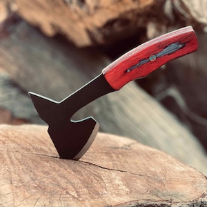Hacha arrojadiza Tomahawk de supervivencia táctica: hacha de camping para aventuras al aire libre