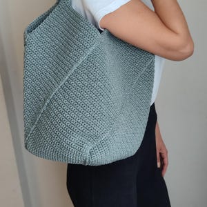 Sac cabas en crochet en macramé fait main : sac à bandoulière de style bohème