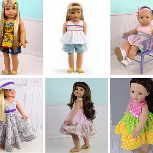 MyAngieGirl The Halter Sun Dress for 18 Dolls PDF Sewing Pattern image 7