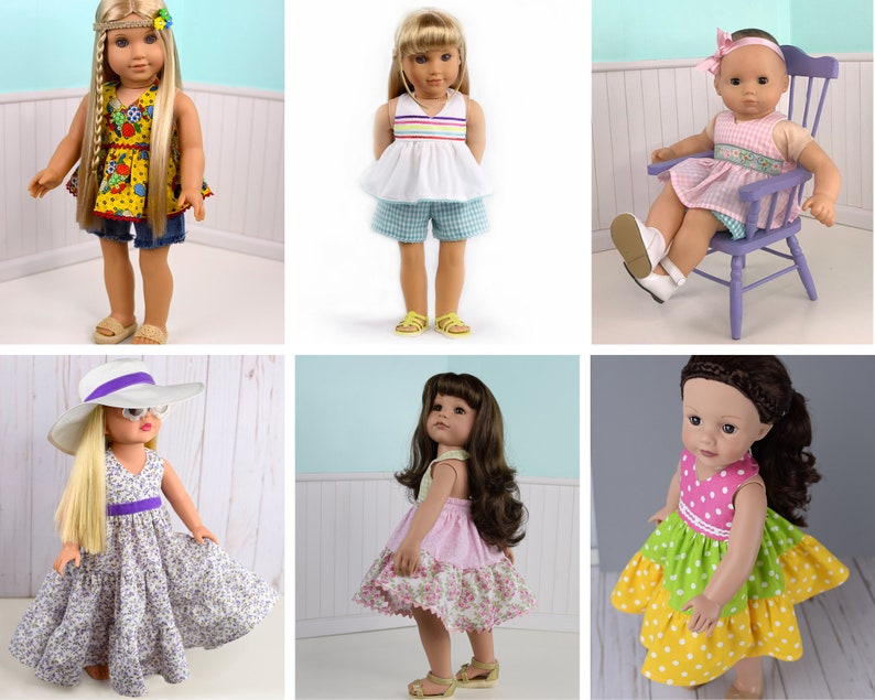 MyAngieGirl The Halter Sun Dress for 18 Dolls PDF Sewing Pattern image 7