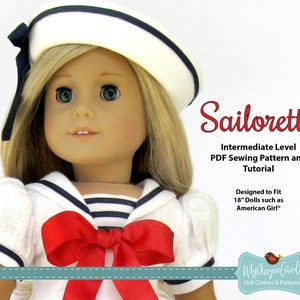 MyAngieGirl Sailorette for 18 Inch Dolls - PDF Sewing Pattern