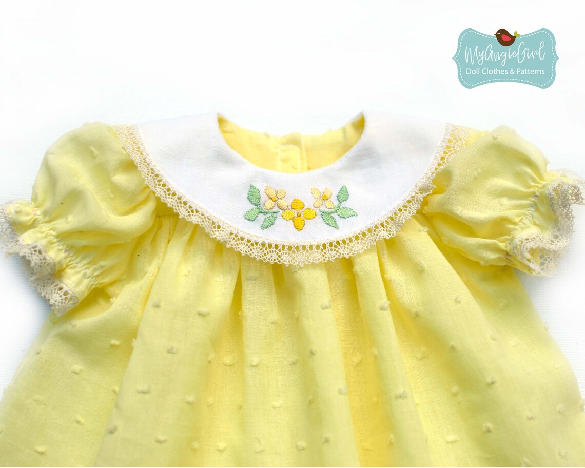 Myangiegirl Round Collar Dress & Bloomers for 15 Baby - Etsy