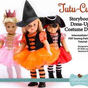 MyAngieGirl Tutu-Cute Costume Dress for 18 Inch Dolls - PDF Sewing Pattern