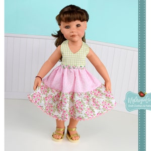 MyAngieGirl The Halter Sun Dress for 18 Dolls PDF Sewing Pattern image 4