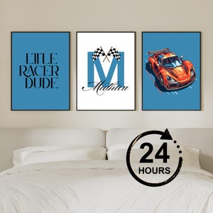 Watercolor Racing Car Prints, Boys Room Decor, Race Car Nursery, Sport Cars Print, Boy Playroom Prints, Racing Car Nursery, Sport Cars Art