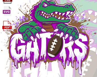 Gators Football Graffiti Mascot PNG | Alligator, Football, Drip Design (Digital Download)