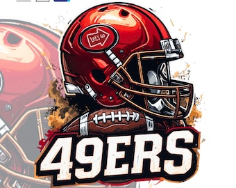 49ers Football Fan Art Digital Design | SVG, PNG, PDF for Cricut & Silhouette Sublimation design