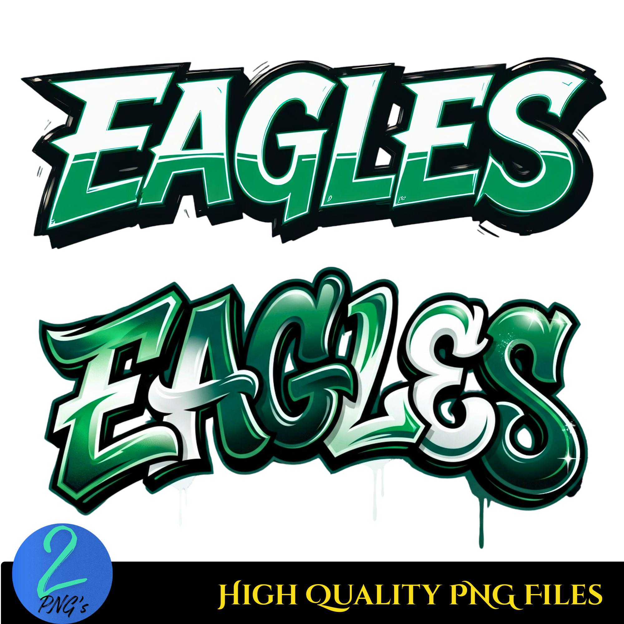 Eagles Text.pdf Eagles Typography PNG Bundle, Bold Sports Text Sublimation Design - Etsy