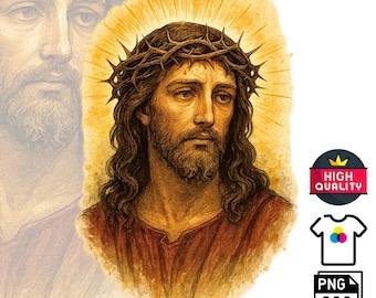 Jesus Crown of Thorns PNG: Christian Religious Clipart (Transparent Background)