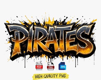 Pirates PNG : Team Sublimation T-shirt Design