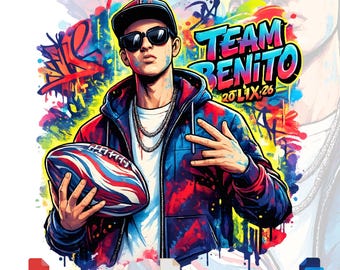Team Benito L|X PNG Football Sublimation Design pdf (Digital Download)
