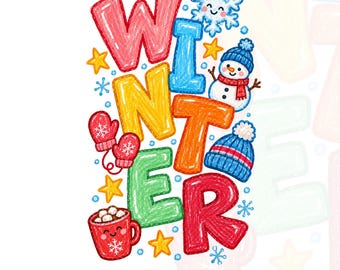 冬のPNG画像、カラフルな雪だるまの昇華プリントデザイン、居心地の良いクリスマスのクリップアート、冬のシャツのグラフィック