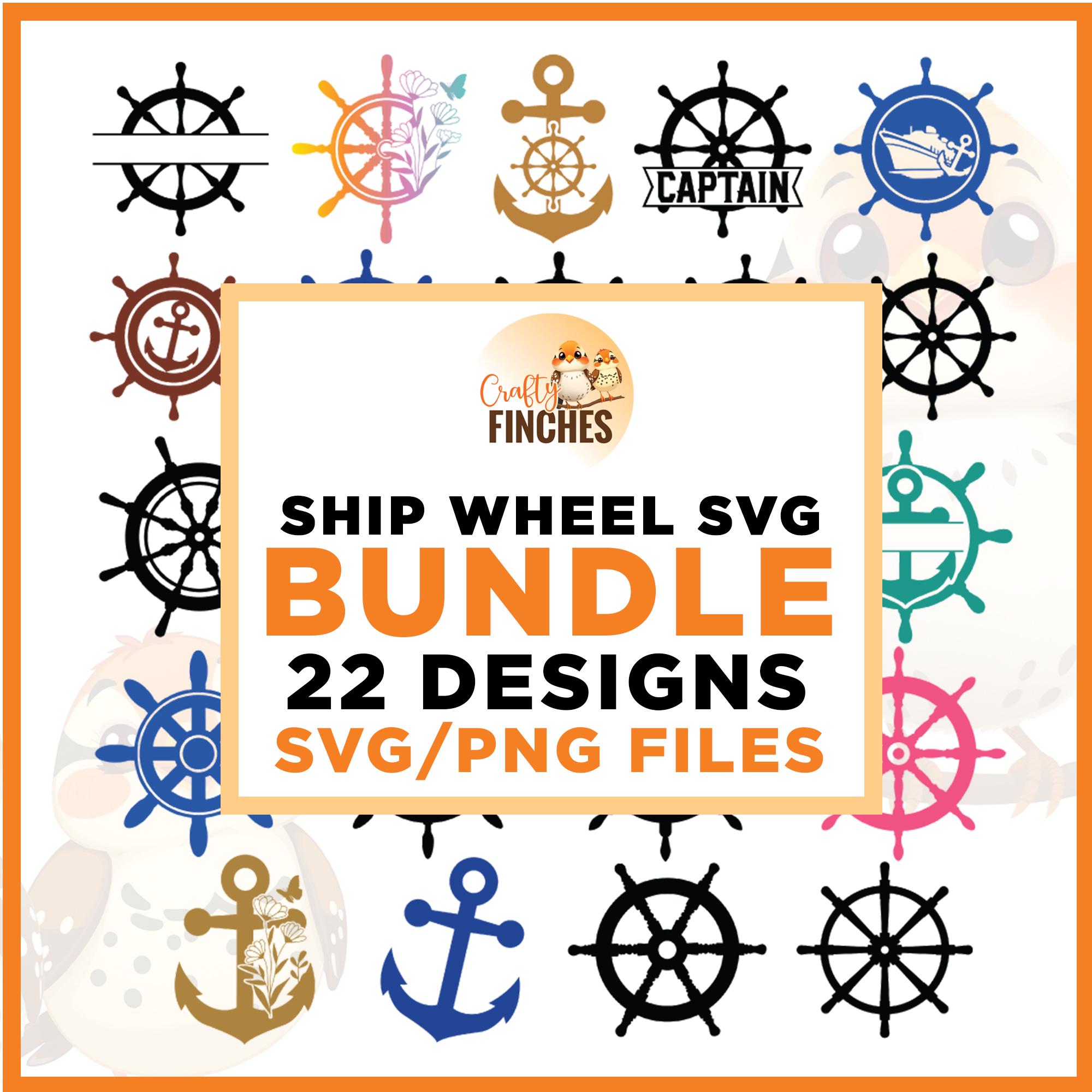 Svg Rounds Nautical Nautical Ship Wheel SVG Bundle, Anchor Helm Designs, Cricut Cut Files ...