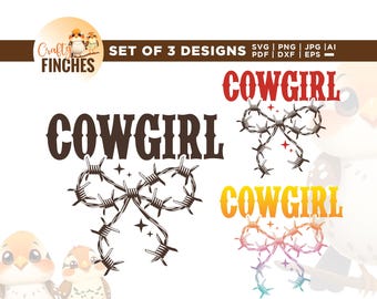Cowgirl Coquette SVG, Retro Western Design (Digital Download)